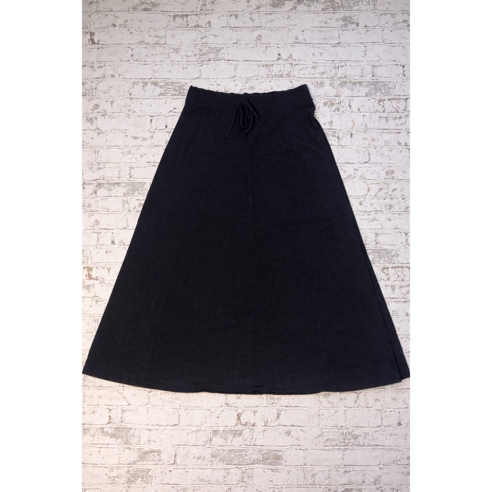Talbots Skirt A‎ Line Stretch Black Size M Midi Comfy
